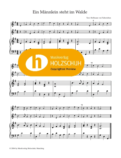 Ein Männlein steht im Walde